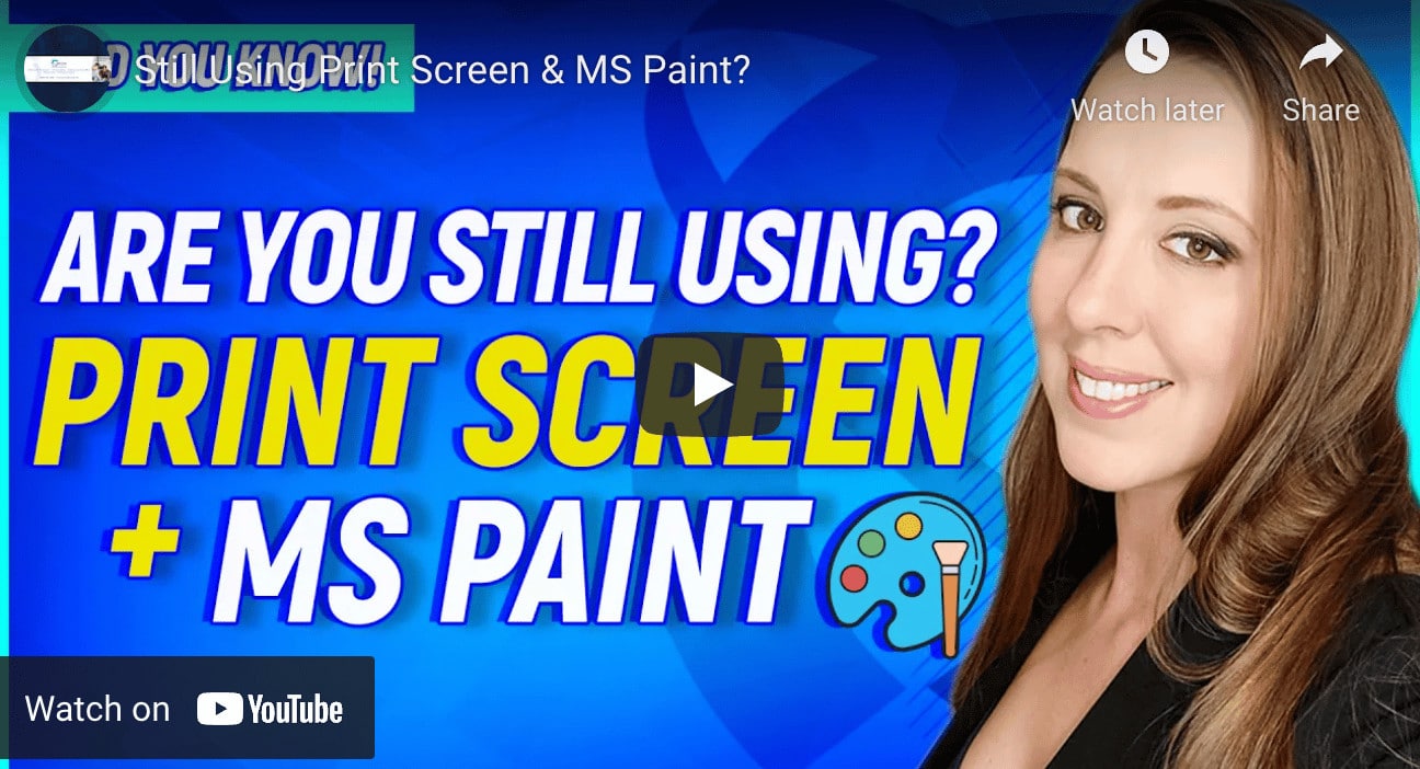 Print Screen and MS Paint: Taking Screenshots on Windows